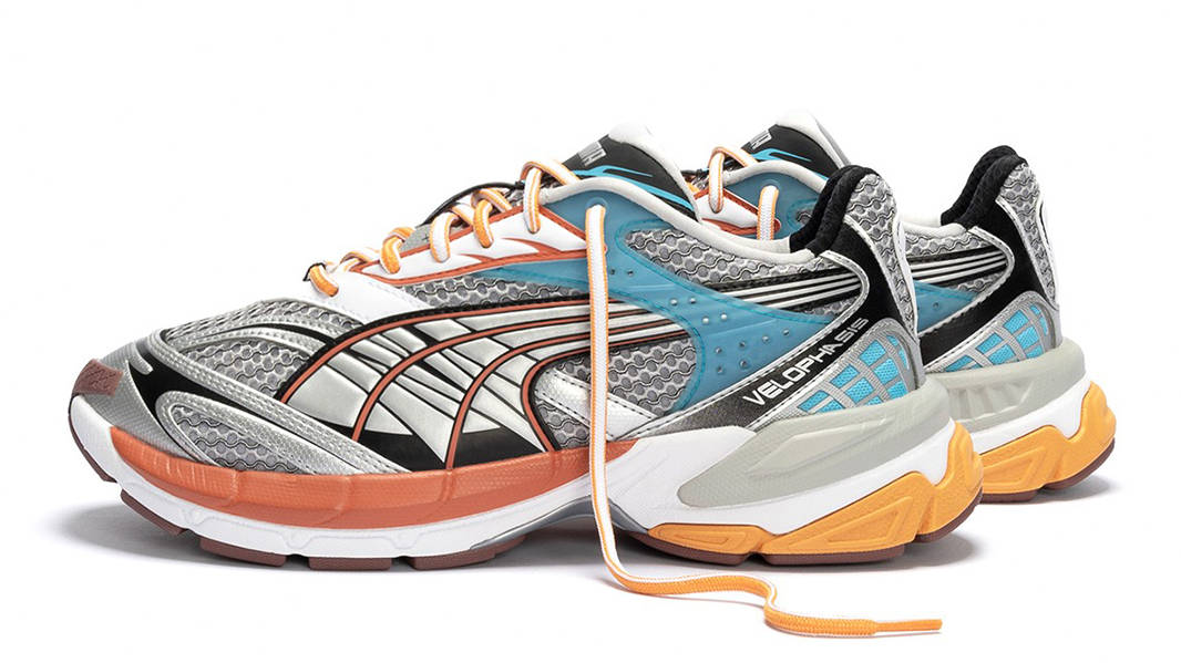 PUMA Velophasis Teal Orange Side