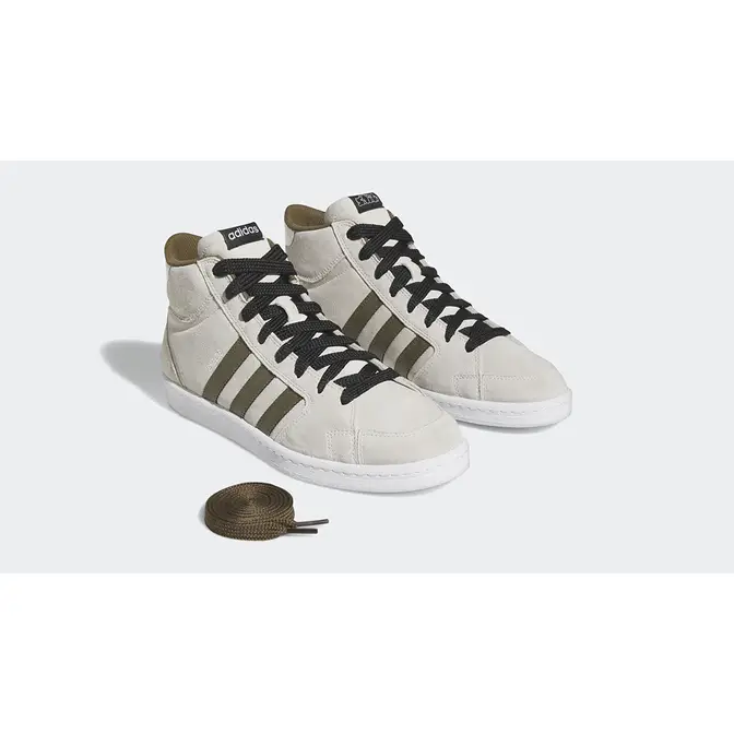 SNEEZE x adidas Superskate White Olive IF2704 Side