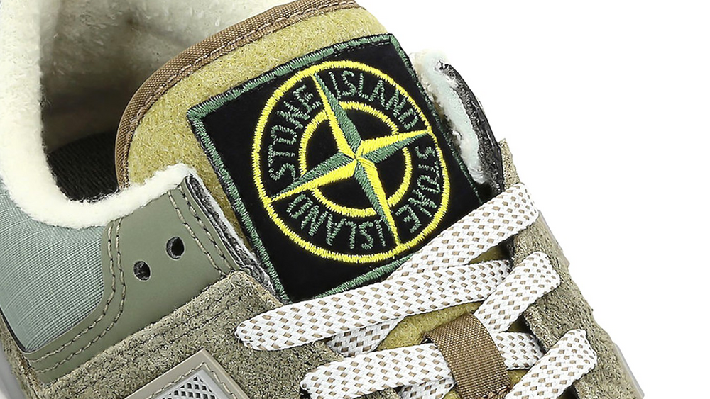 Image via New Balance Stone Island x New Balance 574 Olive Green