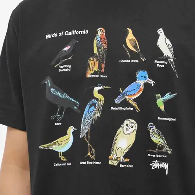 Très Bien - Stüssy California Birds T-shirt Black