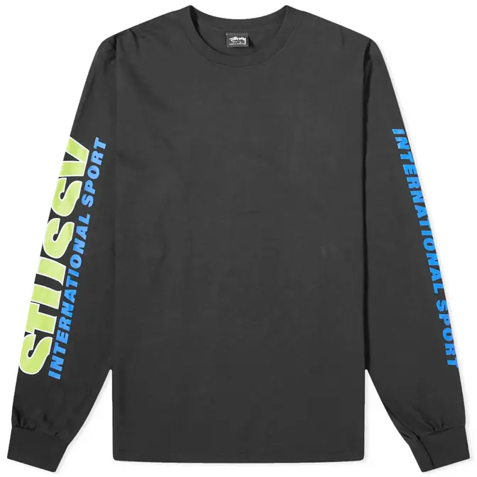 Stussy International Tribe Long Sleeve T-Shirt Black Feature