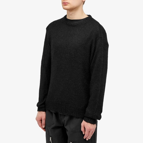 Stussy S Loose Knit Sweater Black Front
