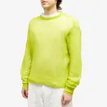 Stussy S Loose Knit Sweater Lime Front