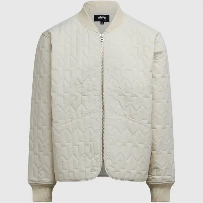 Stussy S Quilted Liner Jacket Cream
