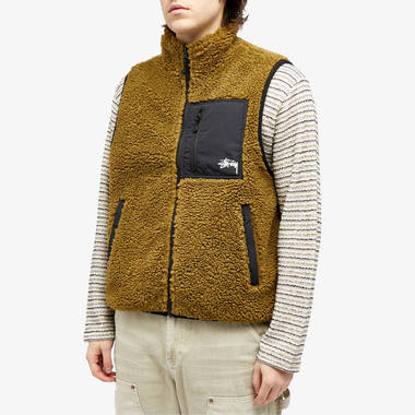 Stüssy Sherpa Reversible Fleece Vest