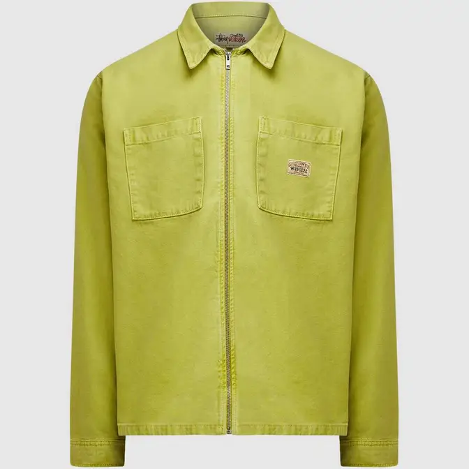 Stussy Washed Canvas Zip Shirt | Where To Buy | 1110264