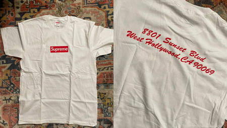 A Leaked Look at Supreme's Upcoming West Hollywood Box Logo T-Shirt A Leaked Look at Supreme's Upcoming West Hollywood Box Logo T-Shirt