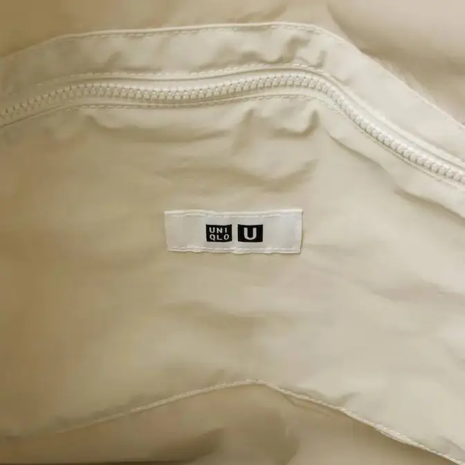 Uniqlo U Drawstring Shoulder Bag Natural inner brand