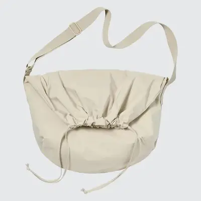 Uniqlo U Drawstring Shoulder Bag Natural