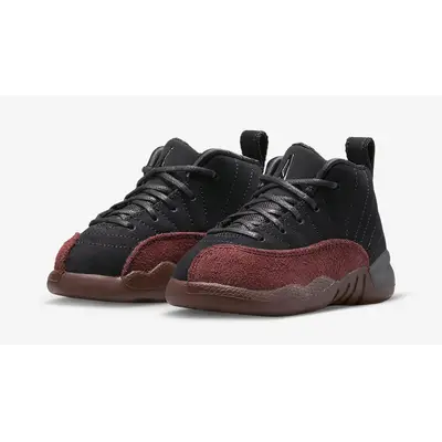 A Ma Maniére x Nike Jordan Jumpman Diamond Czarne szorty w koszykarskim stylu Toddler Black Burgundy Crush FB2687-001 Side