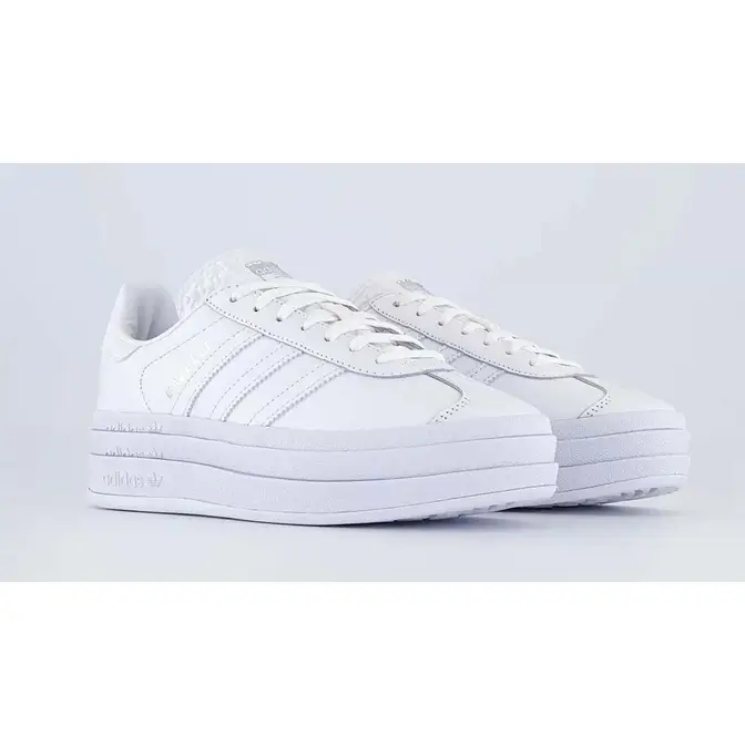 adidas Gazelle Bold Triple White | Where To Buy | IE5130 | The Sole ...
