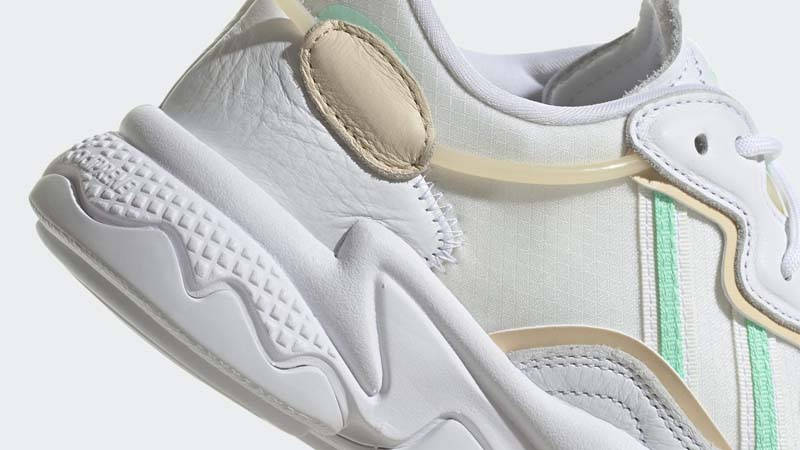 adidas Ozweego White Pulse Mint Closeup