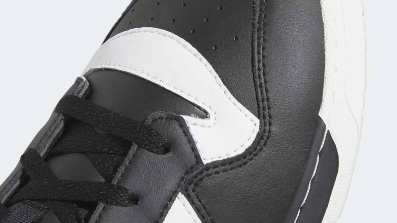 adidas Rivalry Low Black White Closeup