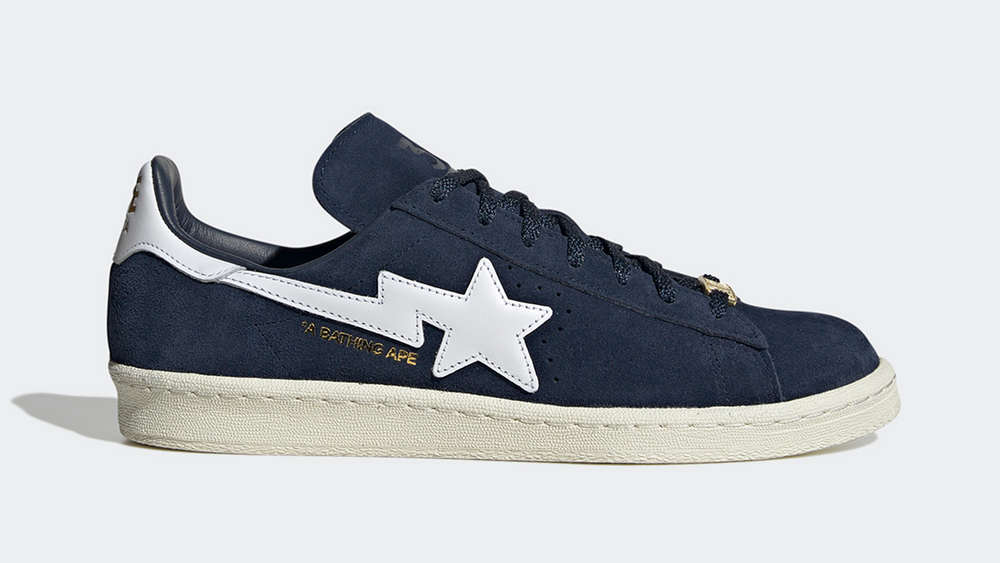 BAPE x adidas Campus 80s Collegiate Navy