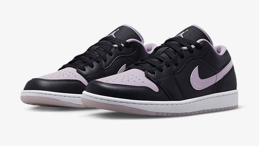 Air Jordan 1 Low Black Lilac Front