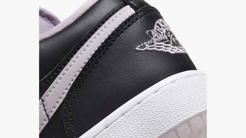 Air Jordan 1 Low SE GS Black Iced Lilac Closeup