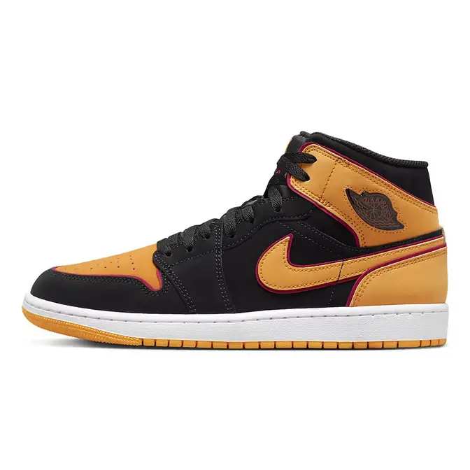 Air Jordan 1 Mid Fat Tongues Black Orange | Where To Buy | FJ4923 ...