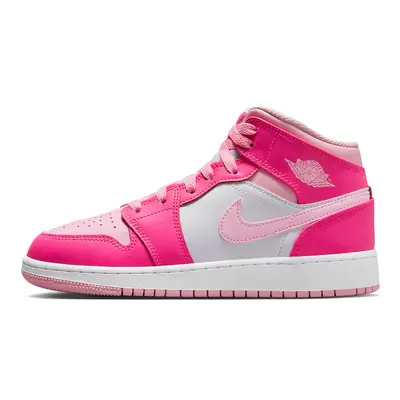 pink n white jordans