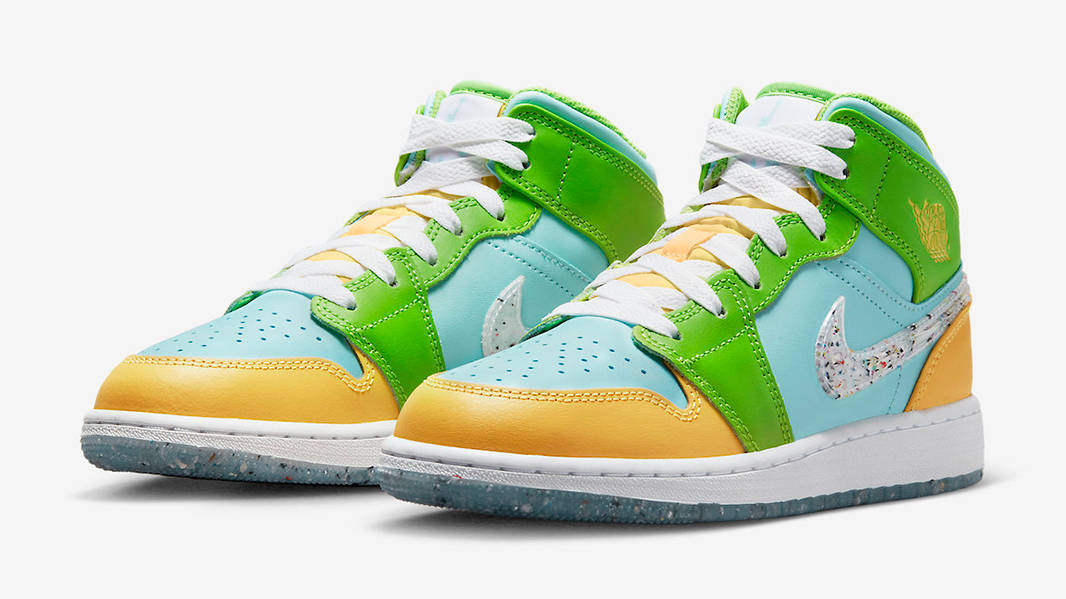 Air Jordan 1 Mid GS Nike Grind DX4368-400 Side