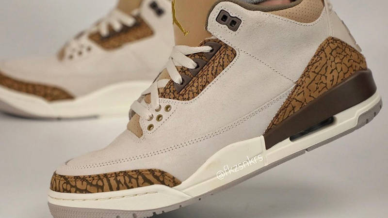 White and store brown jordan 3