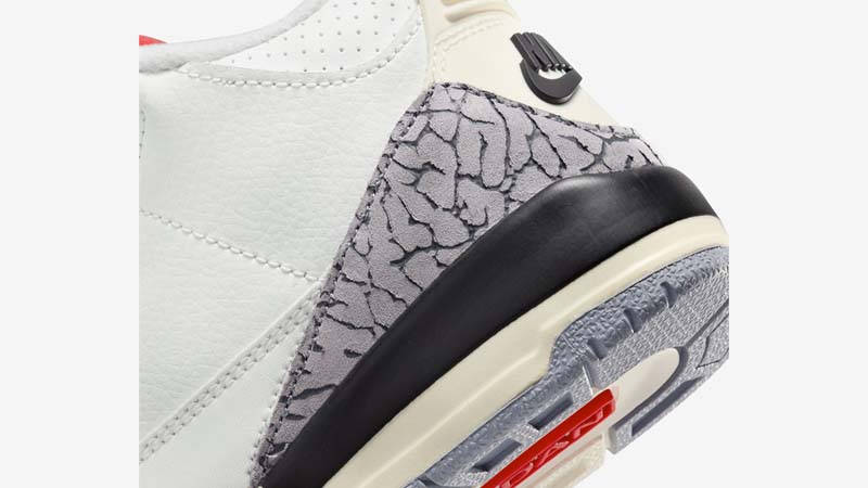 Air Jordan 3 PS White Cement Reimagined Closeup