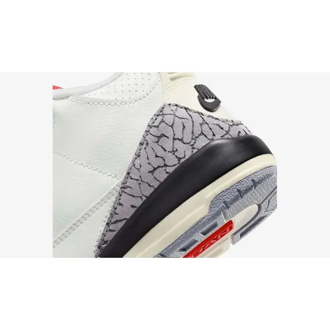 Air Jordan 3 PS White Cement Reimagined Closeup