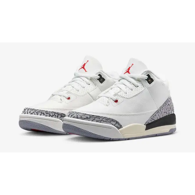 Air Jordan 3 Pre-School PS White Cement Reimagined | Where To Buy ...
