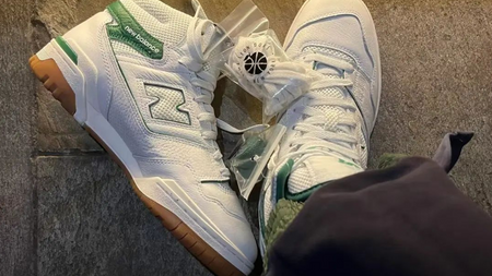 The Aimé Leon Dore x New Balance 650 Appears in "White/Green/Gum" The Aimé Leon Dore x New Balance 650 Appears in "White/Green/Gum"