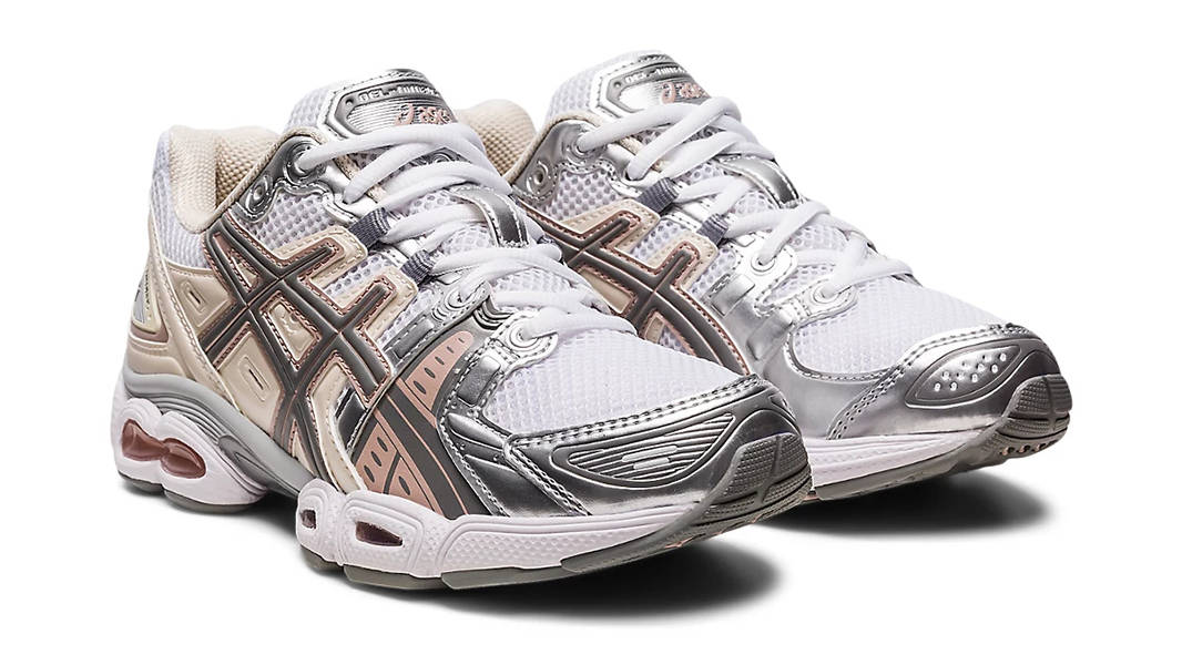 ASICS Gel-Nimbus 9 White Oatmeal 1202A278-104 Front