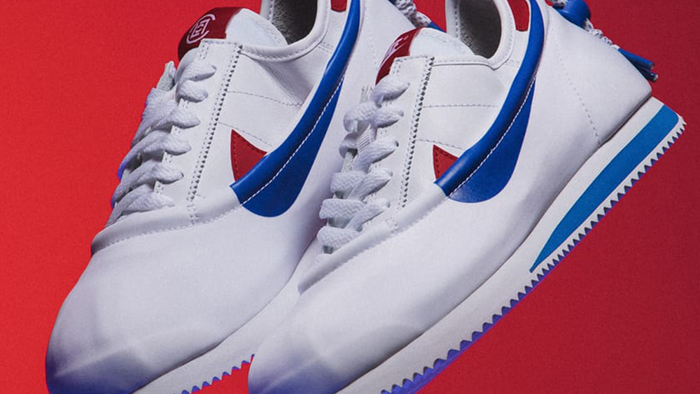 CLOT x Nike Cortez White Game Royal Red