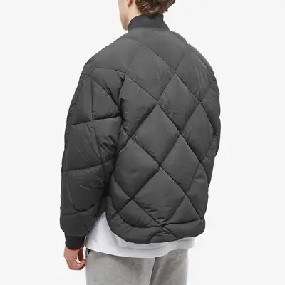 Cole Buxton CB Quilted Bomber Jacket Black Backside