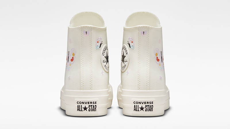 Converse Chuck Taylor Lift Platform Butterfly Wings High Egret A05979C Back