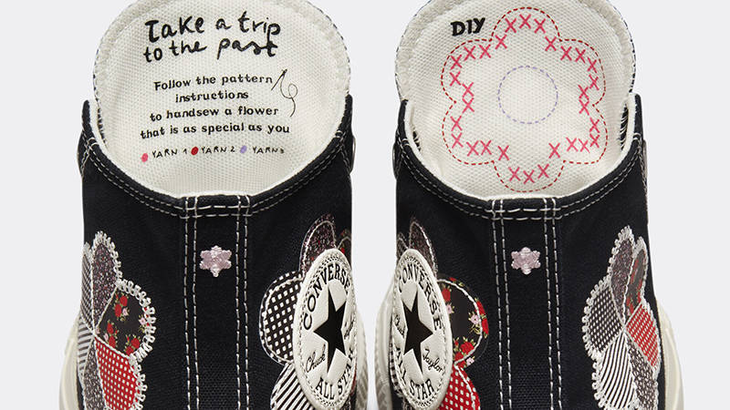 Converse Chuck Taylor Lift Platform Crafted Patchwork High Black A05194C Back