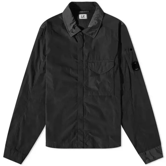 C.P. Company Chrome-R Zip Overshirt Black Feature