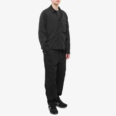 C.P. Company Chrome-R Zip Overshirt Black Full Image