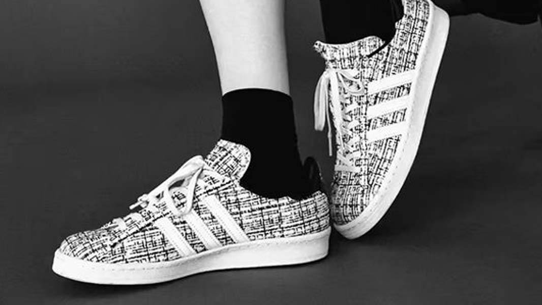 DAYZ x INVINCIBLE x adidas Campus 80 White On Foot Side
