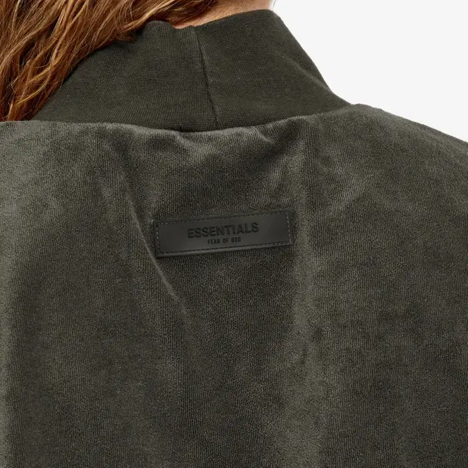 ports 1961 crop sleeve denim jacket item Pullover Mockneck Vest Off-Black Detail
