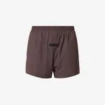 FOG x ESSENTIALS Brand Print Relaxed Fit Stretch Woven Shorts Plum Feature