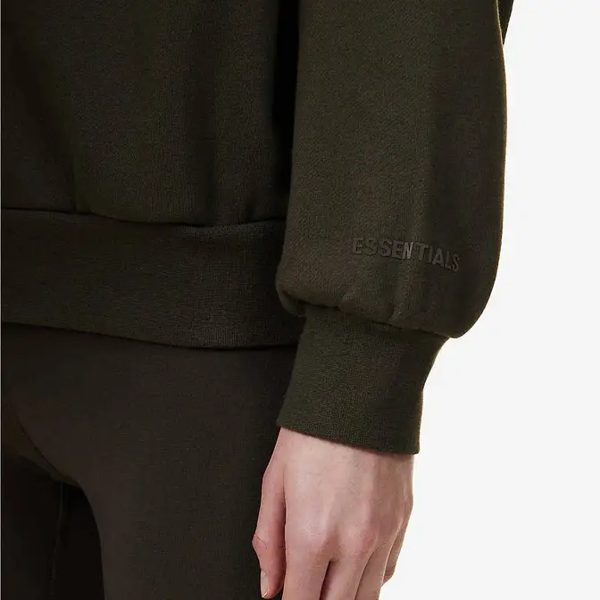 FOG x ESSENTIALS Cotton Blend Jacket Off Black Sleeve