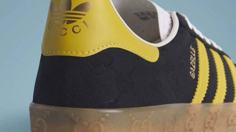 Gucci x adidas Gazelle Black Yellow | Where To Buy | IE2264