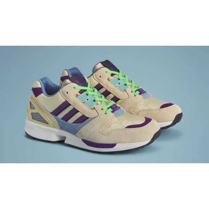 Gucci x adidas ZX 8000 Beige Purple | Where To Buy | IE2268 | The 