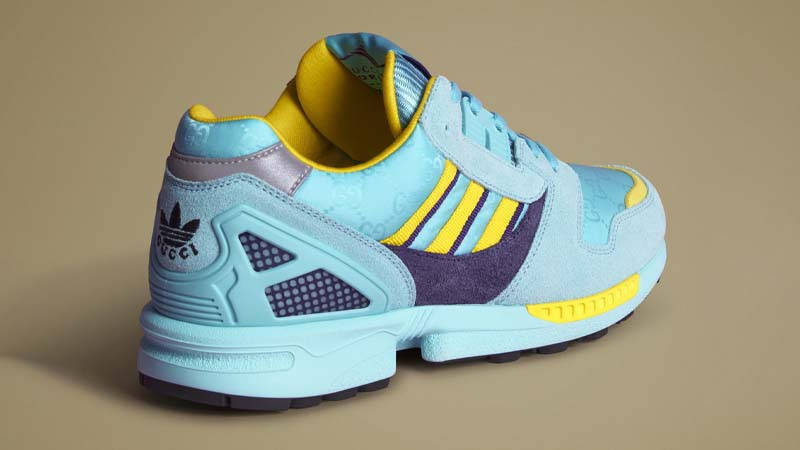 あさこのまま GUCCI スニーカー adidas x Gucci ZX 8000 Aqua GG Monogram Men's - IE2272 - GB