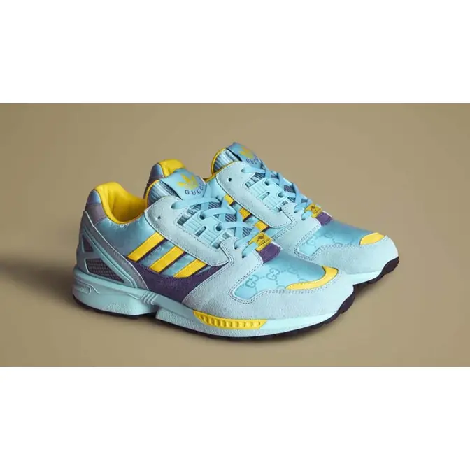 Gucci x adidas ZX 8000 Blue | Where To Buy | IE2267 | The Sole 