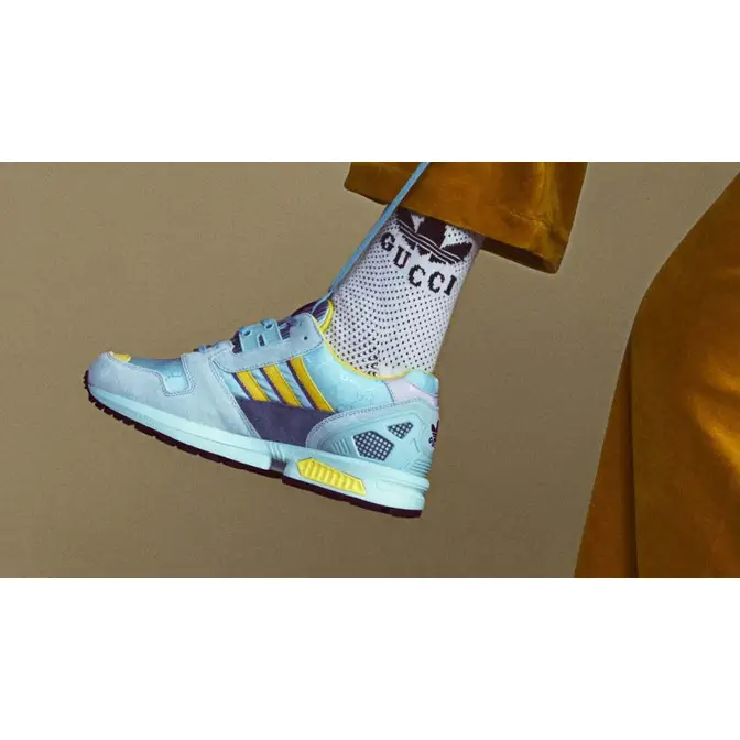 Gucci x adidas ZX 8000 Blue | Where To Buy | IE2267 | The Sole 