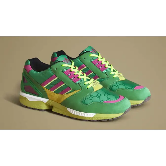 Gucci x adidas ZX 8000 Green Pink | Where To Buy | IE2270 | The 