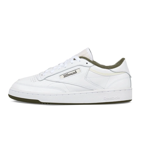 Reebok Classic Hvide sneakers i læder med guldfarvede detaljer