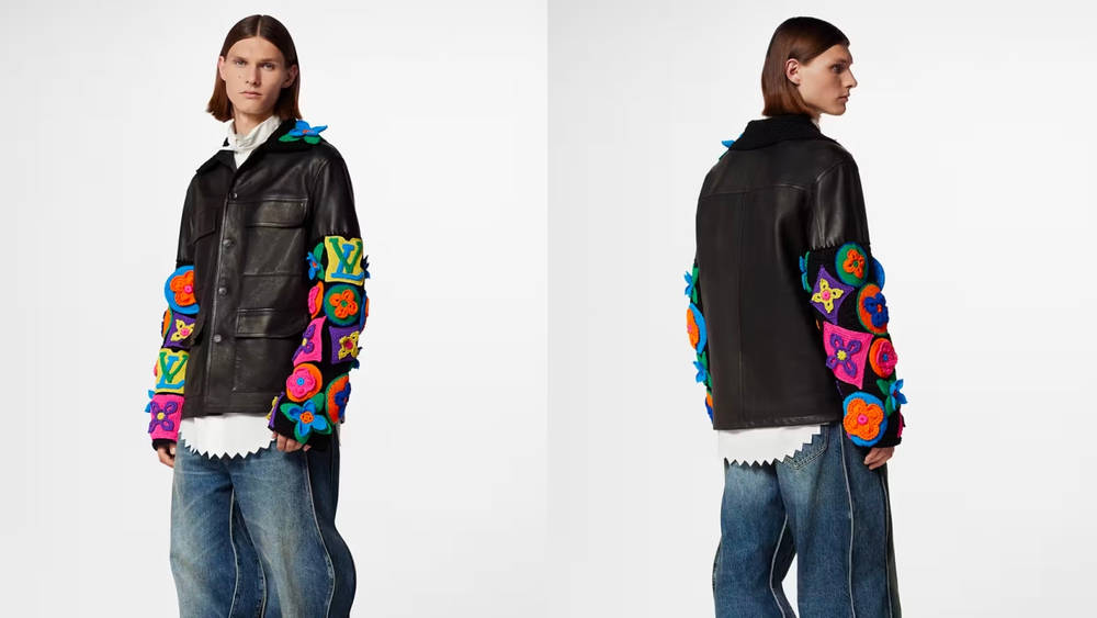 For $37k, You Too Can Own Louis Vuitton's Crochet Leather Jacket