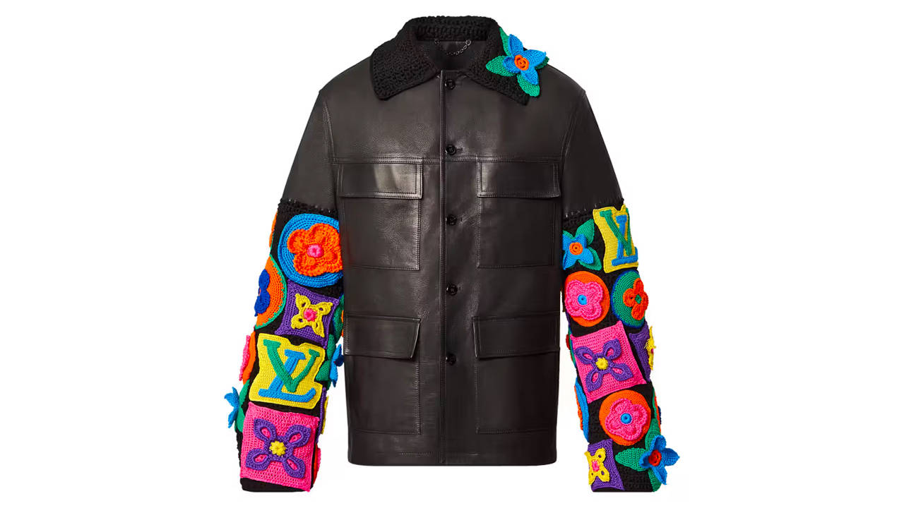For $37k, You Too Can Own Louis Vuitton's Crochet Leather Jacket
