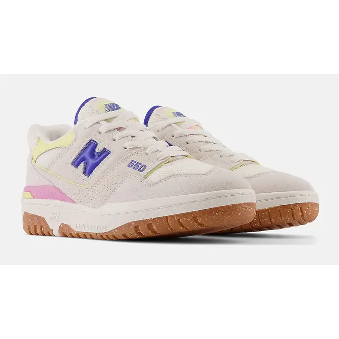 New balance hot sale white pink blue