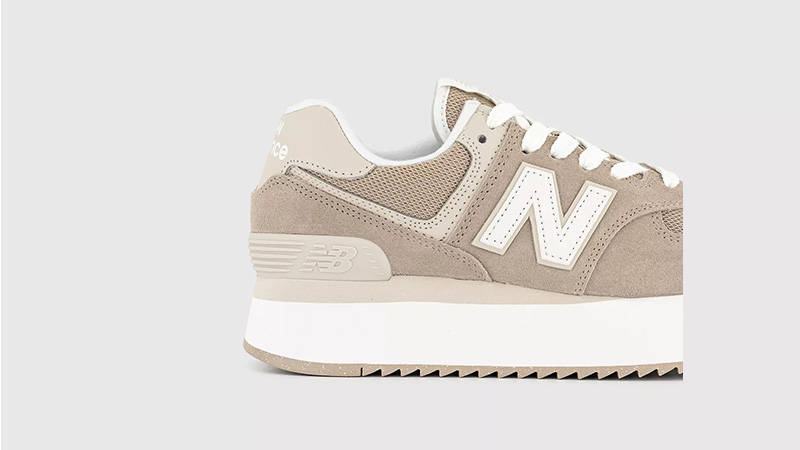 New Balance 574 Platform Driftwood Brown side